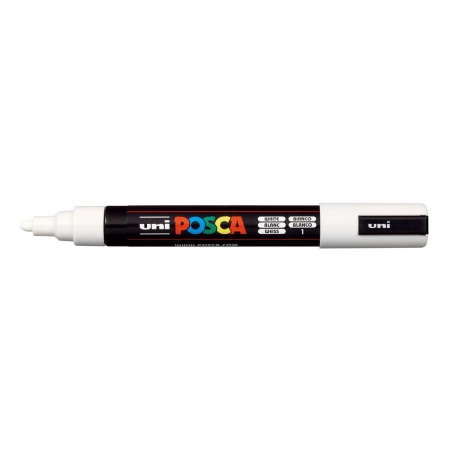 Caneta Posca PC-5M - Branco - Uni-Ball