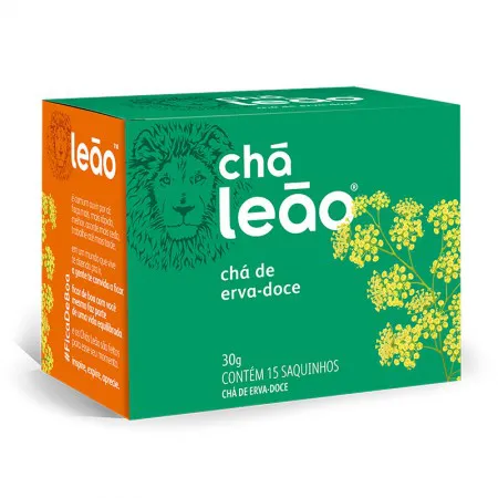 Chá de erva doce - com 15 unidades - Leão Fuze
