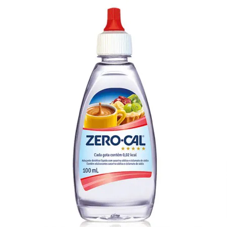 Adoçante líquido 100ml Sacarina - Zero Cal