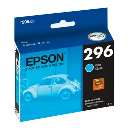 Cartucho Epson (296) T296220 - ciano 250 páginas
