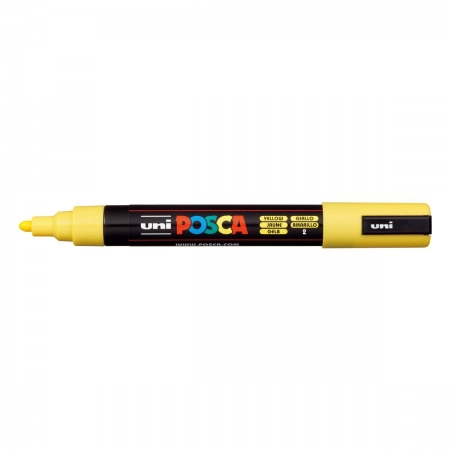 Caneta Posca PC-5M - Amarelo - uni-ball