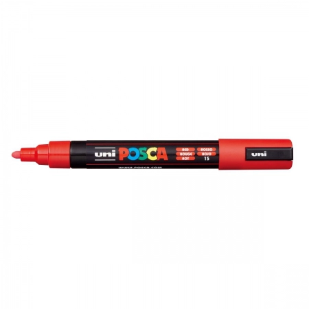Caneta Posca PC-5M - Vermelha - Uni-Ball