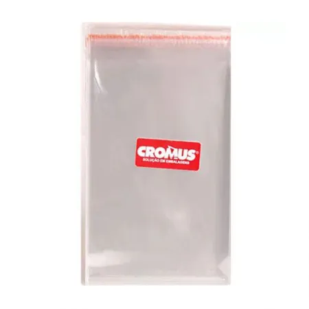 Saco adesivado transparente 15X20X3cm 100 unidades 051724 - Cromus