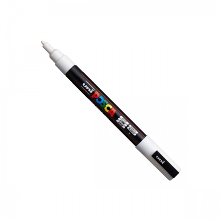 Caneta Posca Artists Collection NIBS Branco - estojo com 4 unidades - Uni-Ball