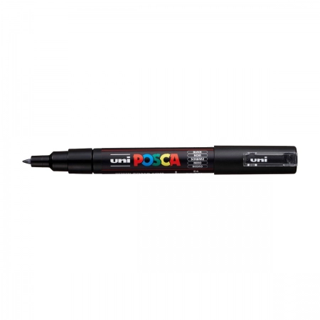 Caneta Posca Artists Collection NIBS Preto - estojo com 4 unidades - Uni-Ball
