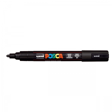 Caneta Posca Artists Collection NIBS Preto - estojo com 4 unidades - Uni-Ball