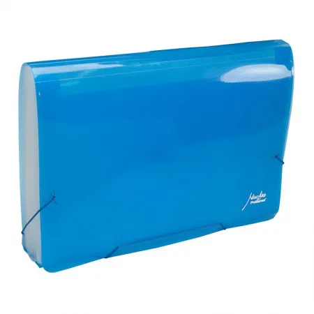 Pasta sanfonada A4 com 31 divisões Azul - Polibras