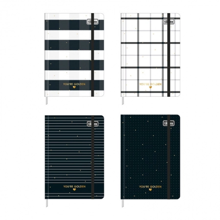 Caderneta capa dura sem pauta 1/8 Fitto 80 folhas West Village - Tilibra