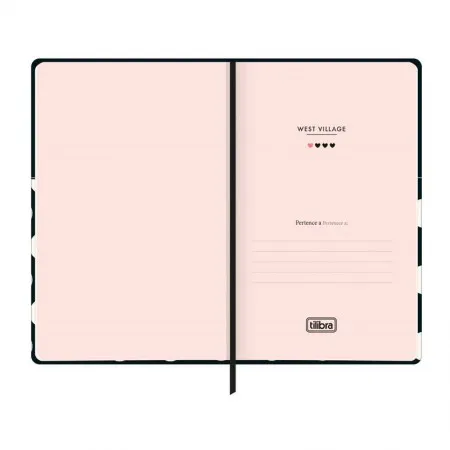 Caderneta capa dura sem pauta 1/8 Fitto 80 folhas West Village - Tilibra