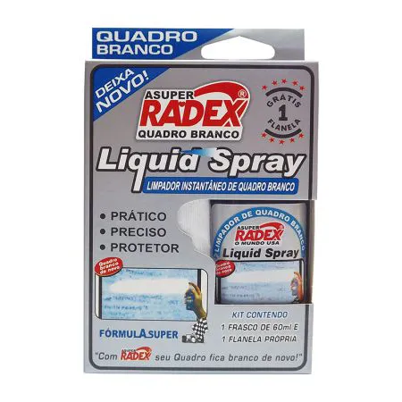 Limpador para quadro branco - 60ml - Radex