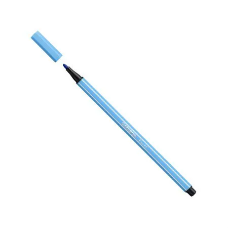 Caneta hidrográfica Ponta Sintética - 68/57 - Azul claro - Stabilo