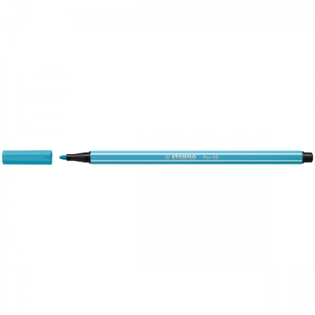 Caneta hidrográfica Ponta Sintética 68/57 - Azul Claro - Stabilo