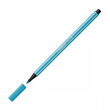 Caneta hidrográfica Ponta Sintética 68/57 - Azul Claro - Stabilo
