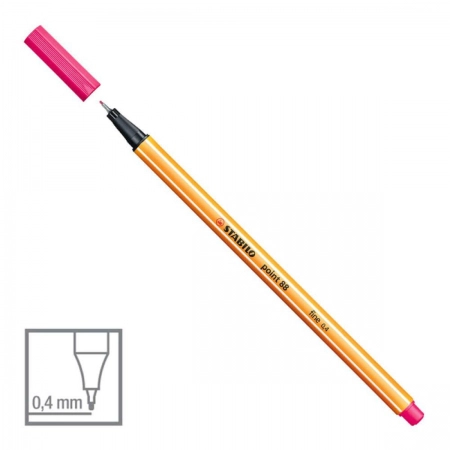 Caneta hidrográfica Fine Point 88/56 - Rosa - Stabilo