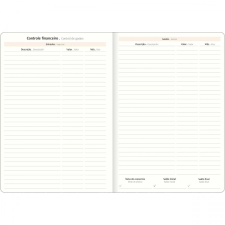Agenda planner grampeado mensal West Village 2027 - Tilibra