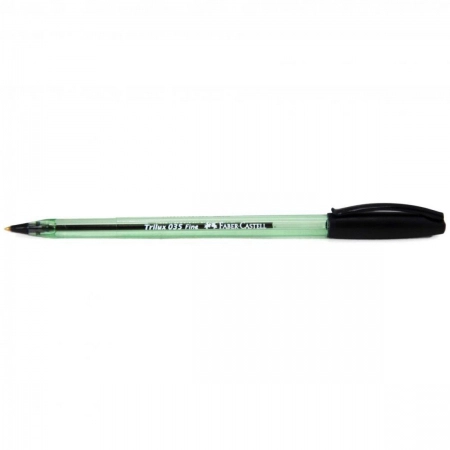 Caneta esferográfica 0.8 Trilux Azul/Preto/Vermelho SM/TRIPF com 3 unidades - Faber-Castell
