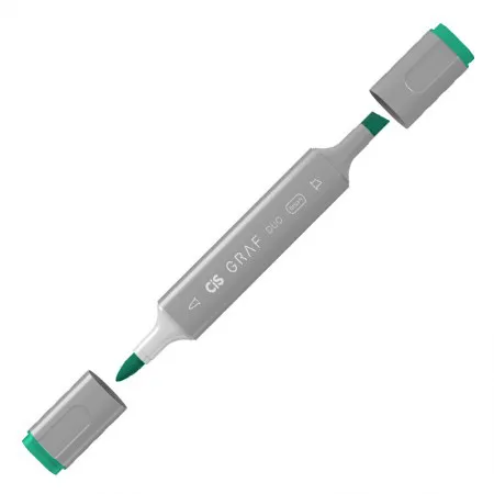 Caneta marcador artistico Graf Duo Brush - (54) - Viridian - Cis