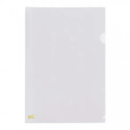 Pasta em L ofício Cristal - 041PP-CR - pacote com 10 unidades - Dac