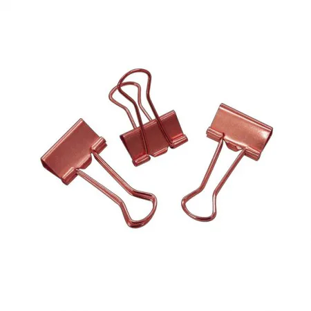 Prendedor de papel 19mm ouro rose com 12 unidades 276529 - Tilibra