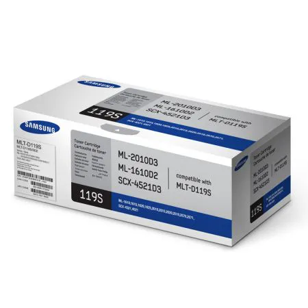 Toner Samsung MLT-D119S - preto 2000 páginas - serie ML2010/ML1610/SCX4521