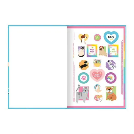 Caderno brochura capa dura 1/4 80 folhas Hug Me - Tilibra