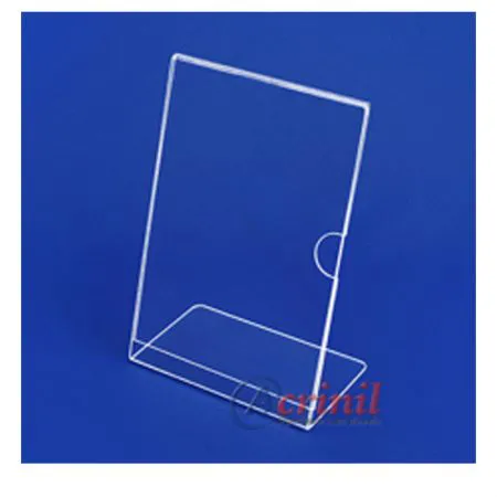 Display acrílico de mesa vertical com apoio 100x150mm - 90051 - Acrinil