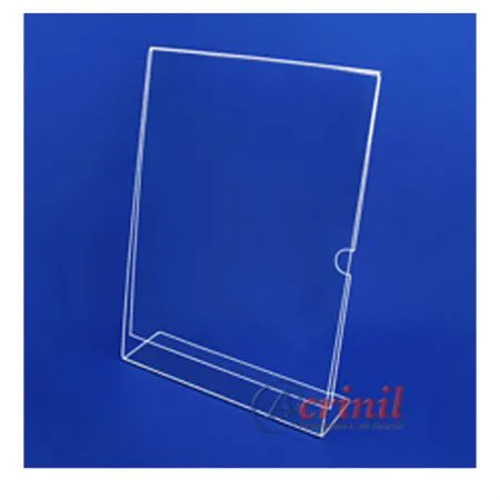 Display acrílico de mesa vertical com apoio 220x300mm - 90056 - Acrinil