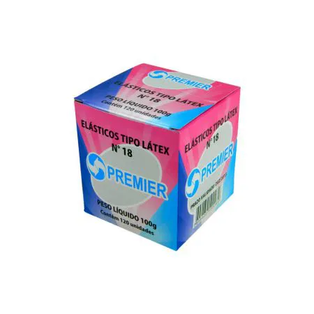 Elástico látex n18 amarelo caixa 100g - Premier