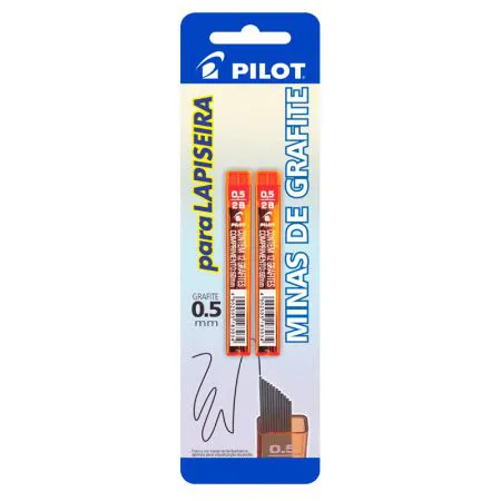 Grafite 0.5mm 2B blist com 2 tubos 12 und - Pilot