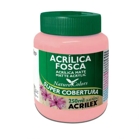 Tinta acrílica fosca Rosa 250ml - 537 - Acrilex