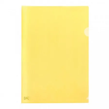 Pasta em L ofício Amarelo - 041PP-AM - pacote com 10 unidades - Dac