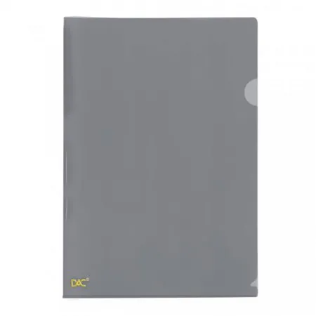 Pasta em L ofício  Fumê - 041PP-FM - pacote com 10 unidades - Dac