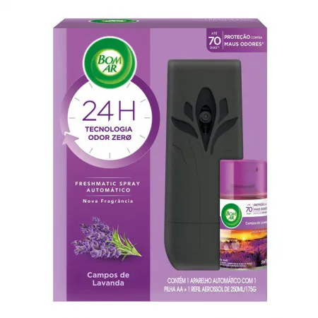 Bom Ar Air Wick Freshmatic Lavanda aparelho+refil 250ml - Reckitt