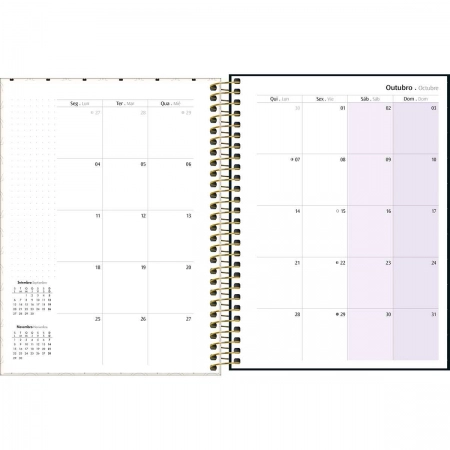 Agenda planner espiral semanal West Village 2027 - Tilibra