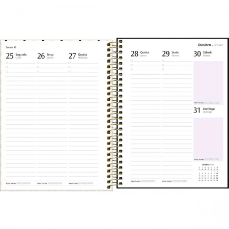 Agenda planner espiral semanal West Village 2027 - Tilibra