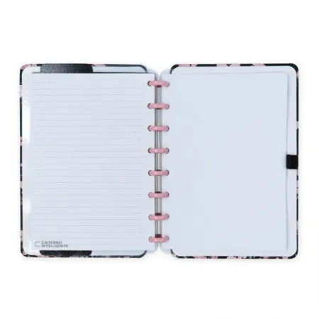 Caderno inteligente A5 Classical Rose Black - CIA52109 - By Gocase