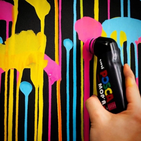 Caneta Posca MopR PCM-22 - Azul Claro - uni-ball