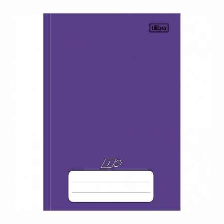 Caderno brochura capa dura 1/4 48 folhas D mais Roxo - Tilibra