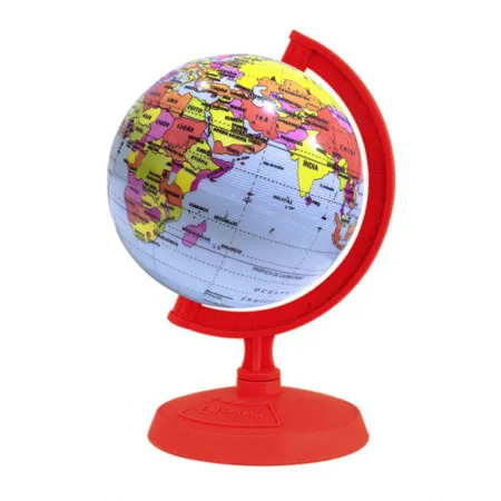 Globo terrestre político baby vermelho 10cm - Libreria