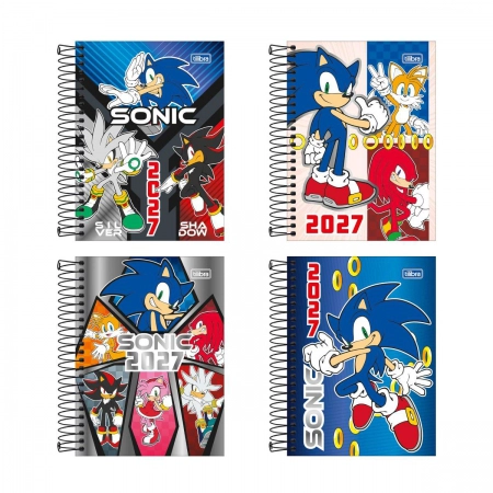 Agenda espiral diária Sonic 2027 - Tilibra