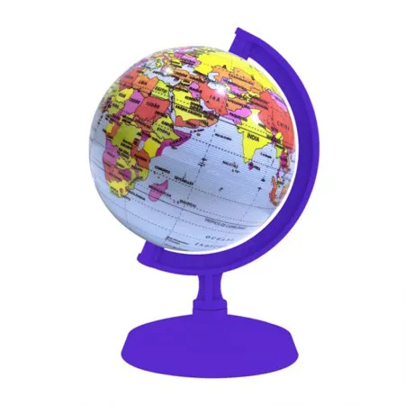 Globo terrestre político baby roxo 10cm - Libreria