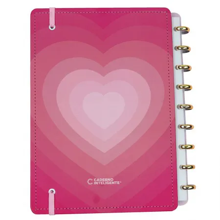 Caderno inteligente médio Golden Love - CIMD3117