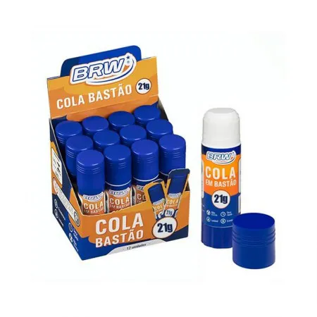 Cola bastão 21g com 12 unidades - BRW
