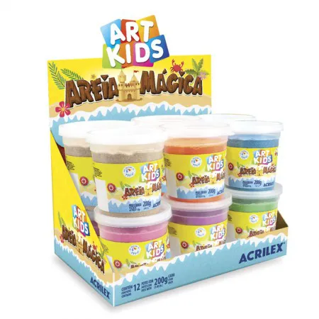 Areia mágica Art Kids com 12 unidades - Acrilex