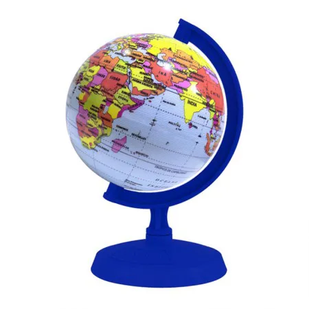 Globo terrestre político baby azul 10cm - Libreria