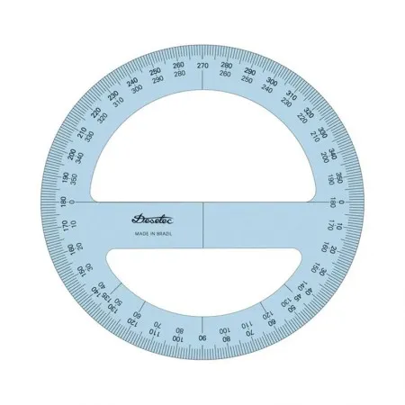 Transferidor acrílico 360 graus 8312 - Trident