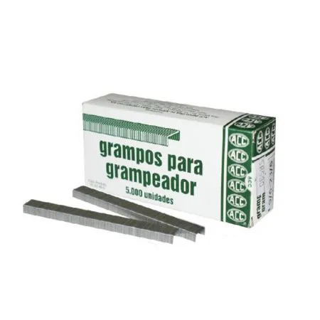 Grampo galvanizado 23/6 - 9/6 - com 5000 unidades - ACC