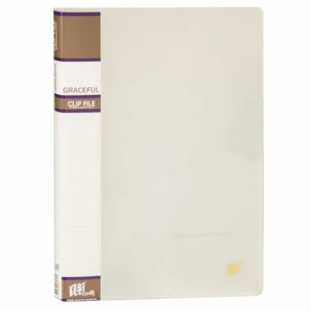 Pasta com grampo mola transparente A4 cristal 811PS - Yes