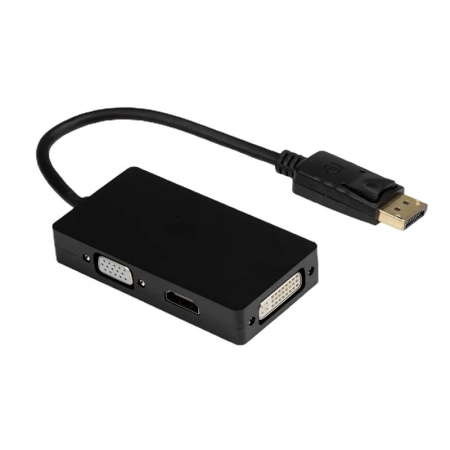 Adaptador displayport para VGA / HDMI / DVI - Tblack
