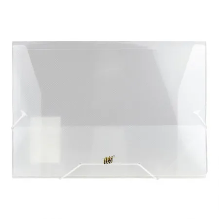 Pasta com aba elástica ofício - transparente cristal - P02BS/CR - Yes